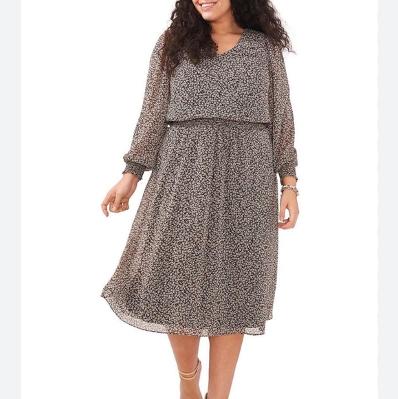 MSK Dresses & Skirts - NWOT MSK | $138 Smocked Long Sleeve Dress